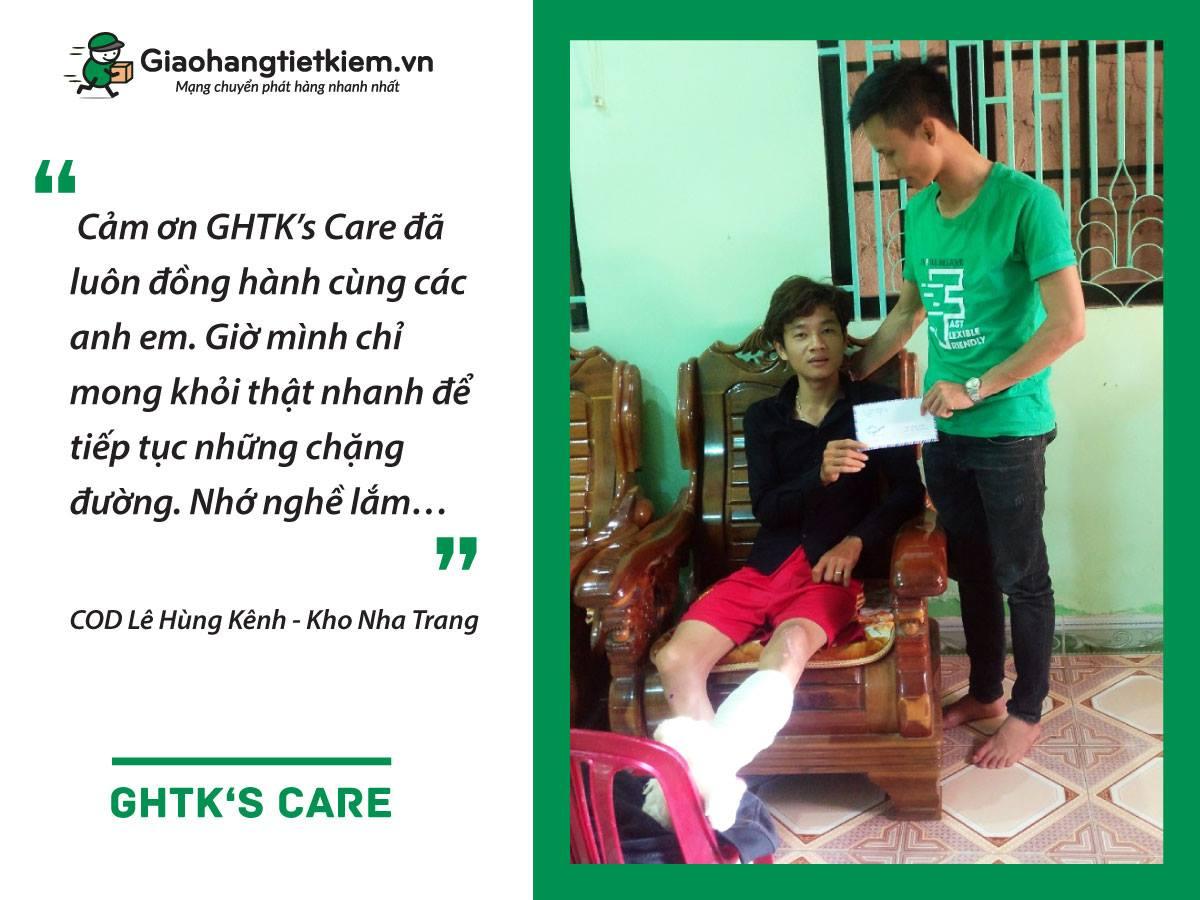 COD Lê Hùng Kênh: "Cảm ơn quỹ GHTK's Care đã luôn đồng hành cùng anh em"