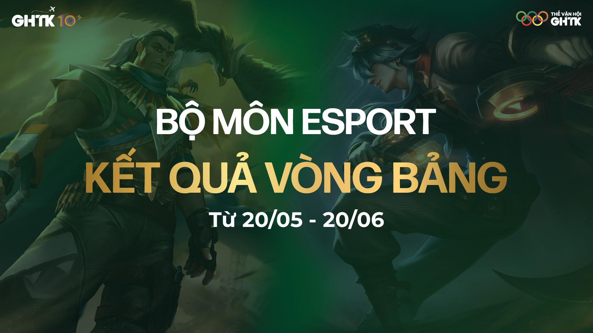 Công bố kết quả vòng bảng bộ môn Esport