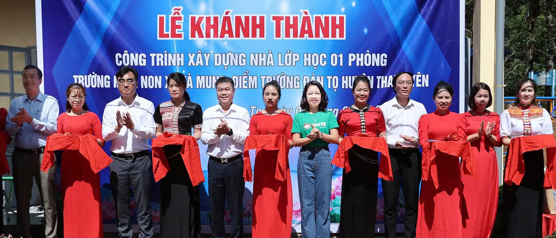 Báo VietNamNet và GHTK khánh thành điểm trường ở Lai Châu