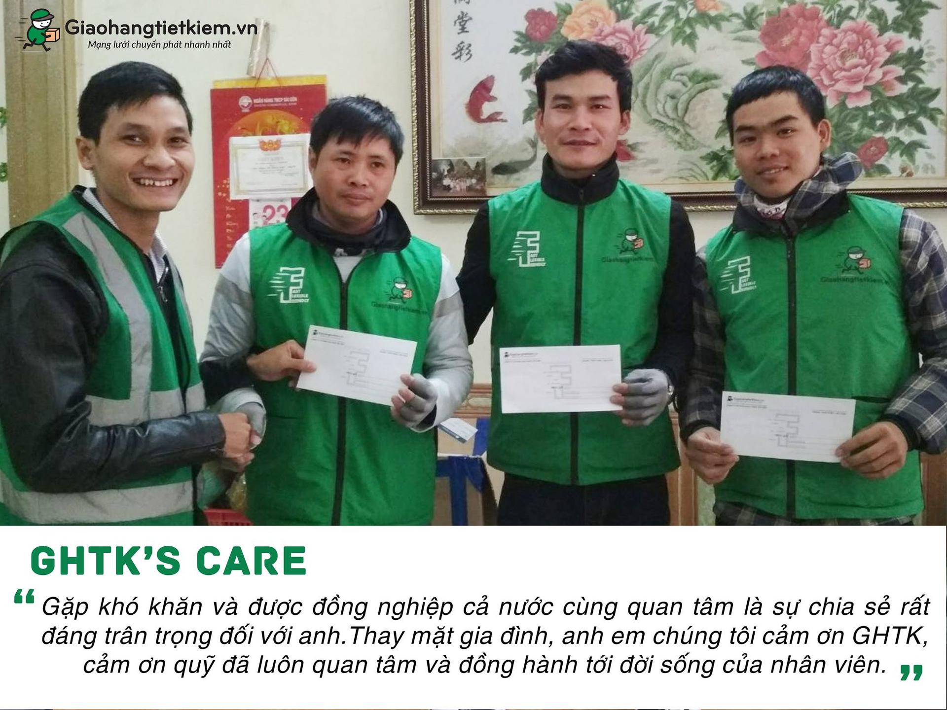 Quỹ GHTK's Care hỗ trợ các gia đình COD tại kho Hà Trung bị ảnh hưởng bơi con bão số 10 (2017)