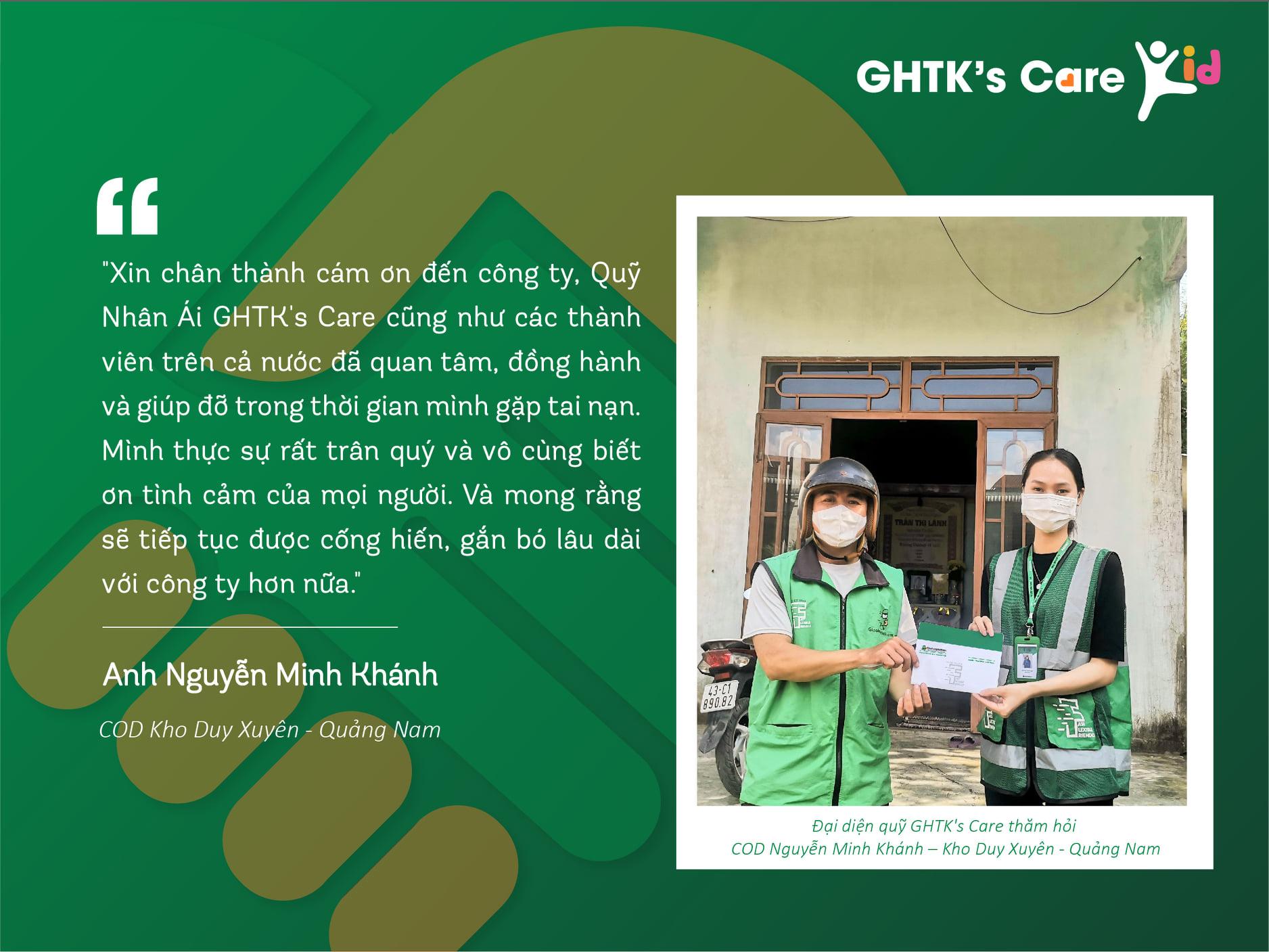 ? GHTK's Care I Luôn trân quý và biết ơn tình cảm, sự quan tâm của Quỹ Nhân Ái và các thành viên nhà Kiệm