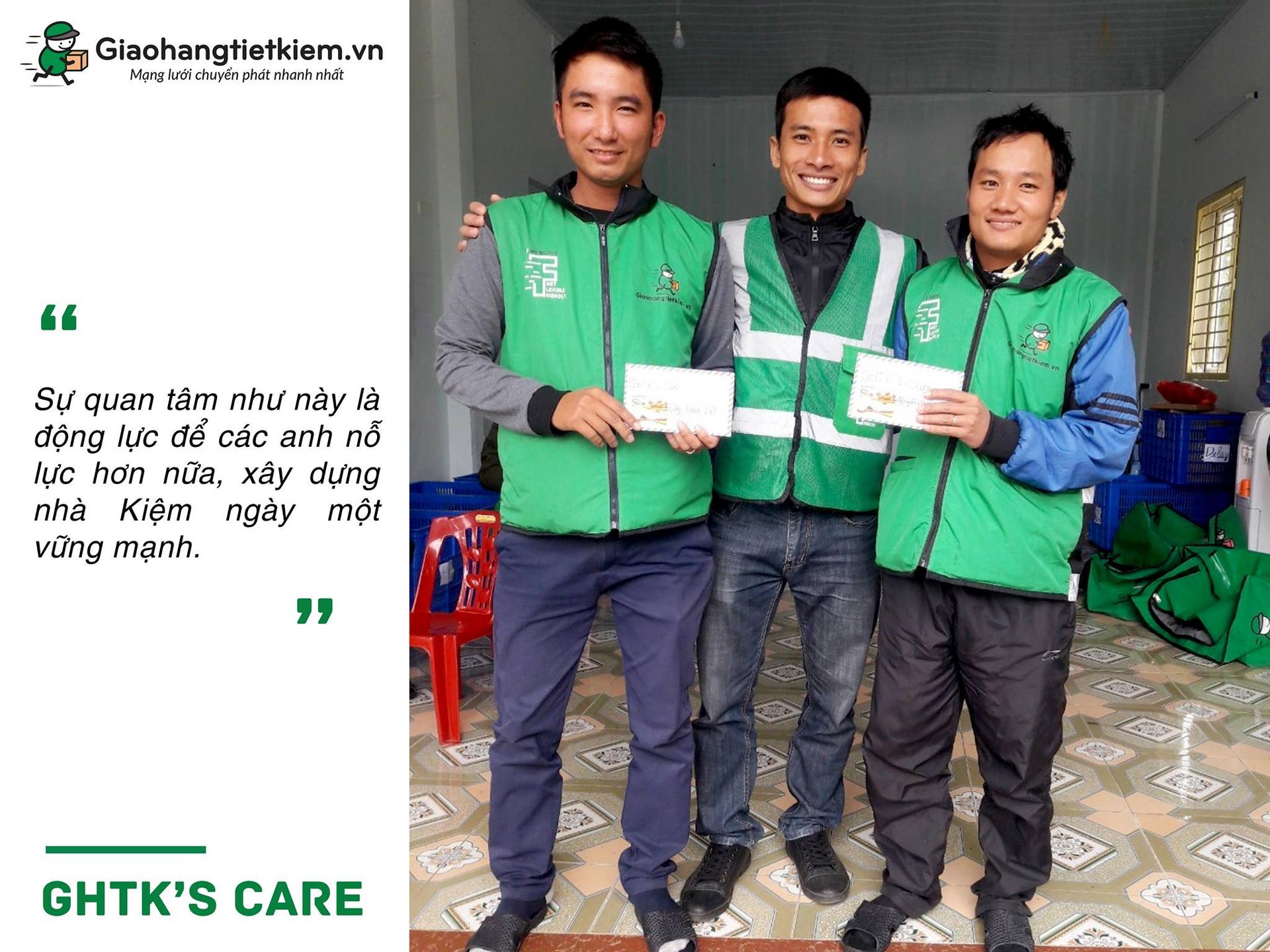 Quỹ GHTK's Care hỗ trợ COD Đăng Đình Việt & Nguyễn Đức Cương - Hà Tĩnh chịu thiệt hại bởi bão số 10