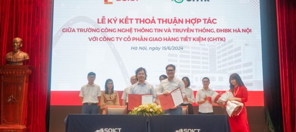 GHTK đã ký kết thỏa thuận hợp tác với Trường Công nghệ Thông tin và Truyền thông – ĐH Bách Khoa Hà Nội vào sáng ngày 15/6.